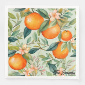 ビンテージ水彩オレンジタンジェリン (正面)