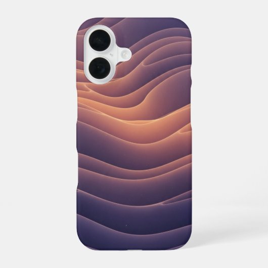 ビンテージ波状星雲 iPhone 16ケース (裏面)