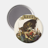 ビンテージ海賊生活 1921年イラスト マグネット (正面/裏面)