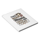 ビンテージ牛のママTシャツデザイン_1 ノートパッド (アングル)