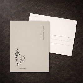 ビンテージ猫イラスト / ダークアカデミア ポストカード