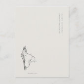 ビンテージ猫イラスト / ダークアカデミア ポストカード (正面)