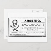 ビンテージ砒素毒ラベル ポストカード (正面/裏面)