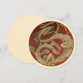 ビンテージ神話 ゴールデンアジアンドラゴン ご招待状 招待状 (正面/裏面)