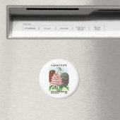 ビンテージ種袋アート、キャンディトゥフトガーデンの花 マグネット (インサイチュ (食洗機))