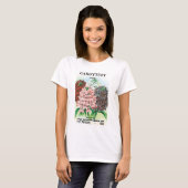 ビンテージ種袋アート、キャンディトゥフト庭の花 Tシャツ (正面フル)
