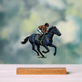 ビンテージ競馬騎手ベクター デザイン_1 アクリルサイン (ニュートラル)