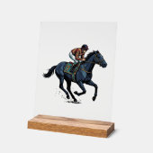 ビンテージ競馬騎手ベクター デザイン_1 アクリルサイン (傾斜)