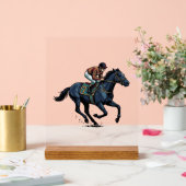 ビンテージ競馬騎手ベクター デザイン_1 アクリルサイン (ウェディング)