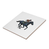 ビンテージ競馬騎手ベクター デザイン_1 タイル (側面)