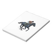 ビンテージ競馬騎手ベクター デザイン_1 ノートパッド (回転)
