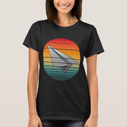 ビンテージ紙飛行機 Tシャツ (正面)