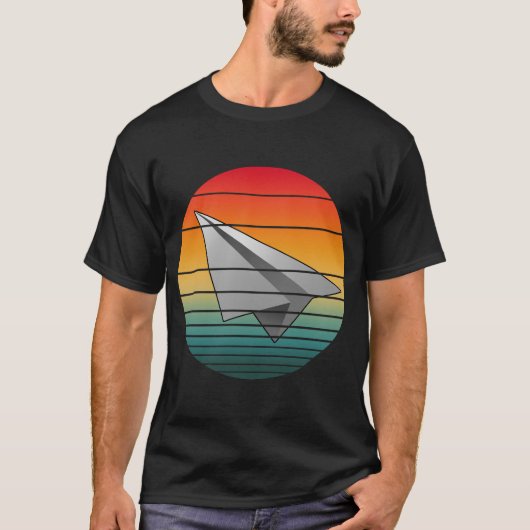 ビンテージ紙飛行機 Tシャツ (正面)