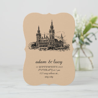 ビンテージ結婚式の招待状