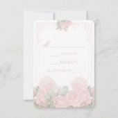 ビンテージ結婚式の黒板 – リプライカード 出欠カード (裏面)