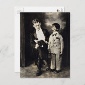 ビンテージ腹話術人形ポストカード ポストカード (正面/裏面)