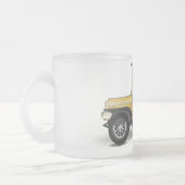 ビンテージ自動車 フロストグラスマグカップ (左)