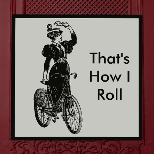 ビンテージ自転車乗り マグネット