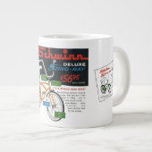 ビンテージ自転車広告 ジャンボコーヒーマグカップ (正面右)