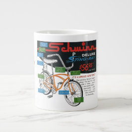 ビンテージ自転車広告 ジャンボコーヒーマグカップ