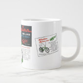 ビンテージ自転車広告 ジャンボコーヒーマグカップ (右)