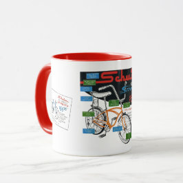 ビンテージ自転車広告 マグカップ