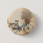 ビンテージ自転車 缶バッジ (正面)