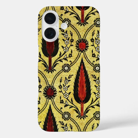 ビンテージ花の壁紙 花柄 Case-Mate iPhoneケース (裏面)
