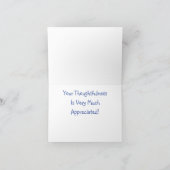 ビンテージ蒸気機関車 サンキューカード (内部)