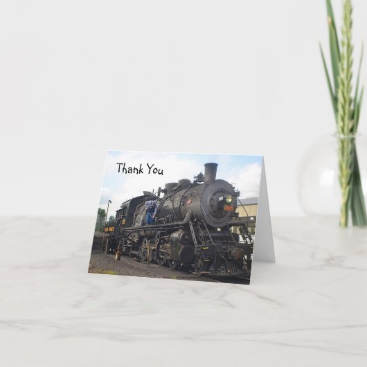 ビンテージ蒸気機関車 サンキューカード (正面)