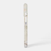 ビンテージ蝶 iPhone 16ケース (左側面)