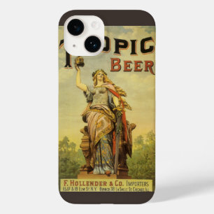 ビンテージ製品ラベルアート、トロピックビールの剣闘士 Case-Mate iPhone 14ケース