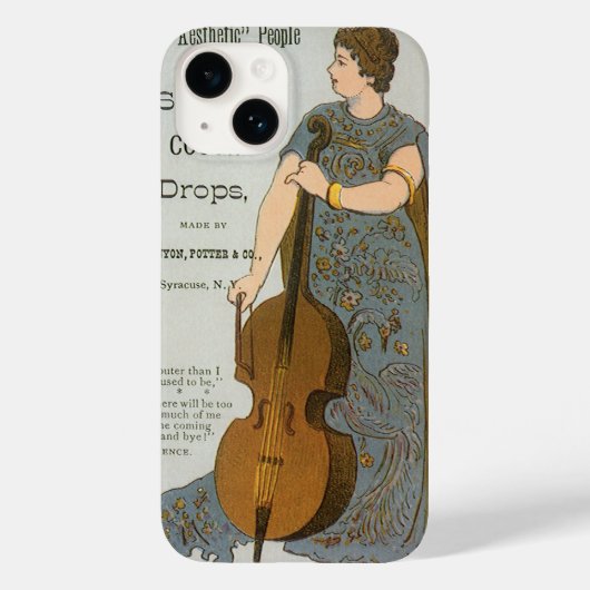 ビンテージ製品ラベル、セルロ付きのスター咳止めドロップ Case-Mate iPhoneケース (裏面)