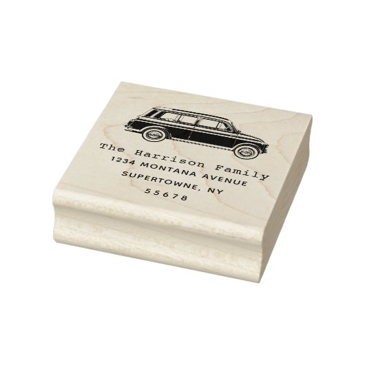 ビンテージ車の住所リターンラバースタンプ ラバースタンプ (スタンプ)