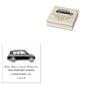 ビンテージ車の住所リターンラバースタンプ ラバースタンプ (押印)