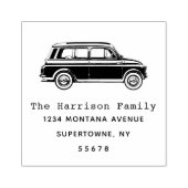 ビンテージ車の住所リターンラバースタンプ ラバースタンプ (インプリント)