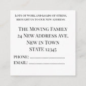 ビンテージ車の新しいアドレスカード エンクロージャーカード (裏面)