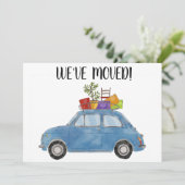 ビンテージ車の新しいアドレスカード 案内状 (スタンド正面)