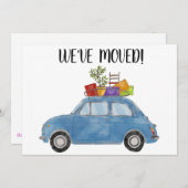 ビンテージ車の新しいアドレスカード 案内状 (正面/裏面)