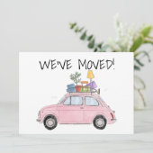 ビンテージ車の新しいアドレスカード 案内状 (スタンド正面)