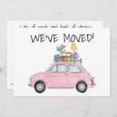 ビンテージ車の新しいアドレスカード 案内状 (正面/裏面)