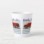 ビンテージ車 カフェラテマグ (正面)