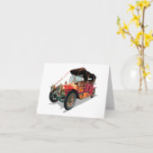 ビンテージ車 カード (黄色い花)