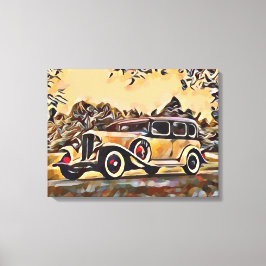ビンテージ車 キャンバスプリント