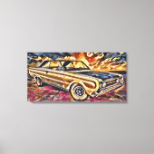 ビンテージ車 キャンバスプリント (正面)