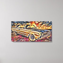 ビンテージ車 キャンバスプリント