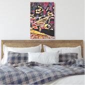 ビンテージ車 キャンバスプリント (インサイチュ (寝室))