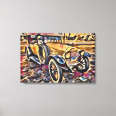 ビンテージ車 キャンバスプリント (正面)