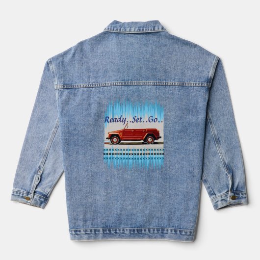 ビンテージ車 デニムジャケット (裏面)