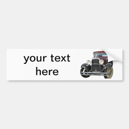 ビンテージ車 バンパーステッカー (正面)